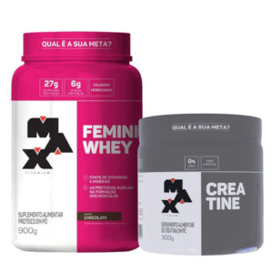 Kit Super Whey Proteína Concentrada 900g + Creatina Monohidratada 100g